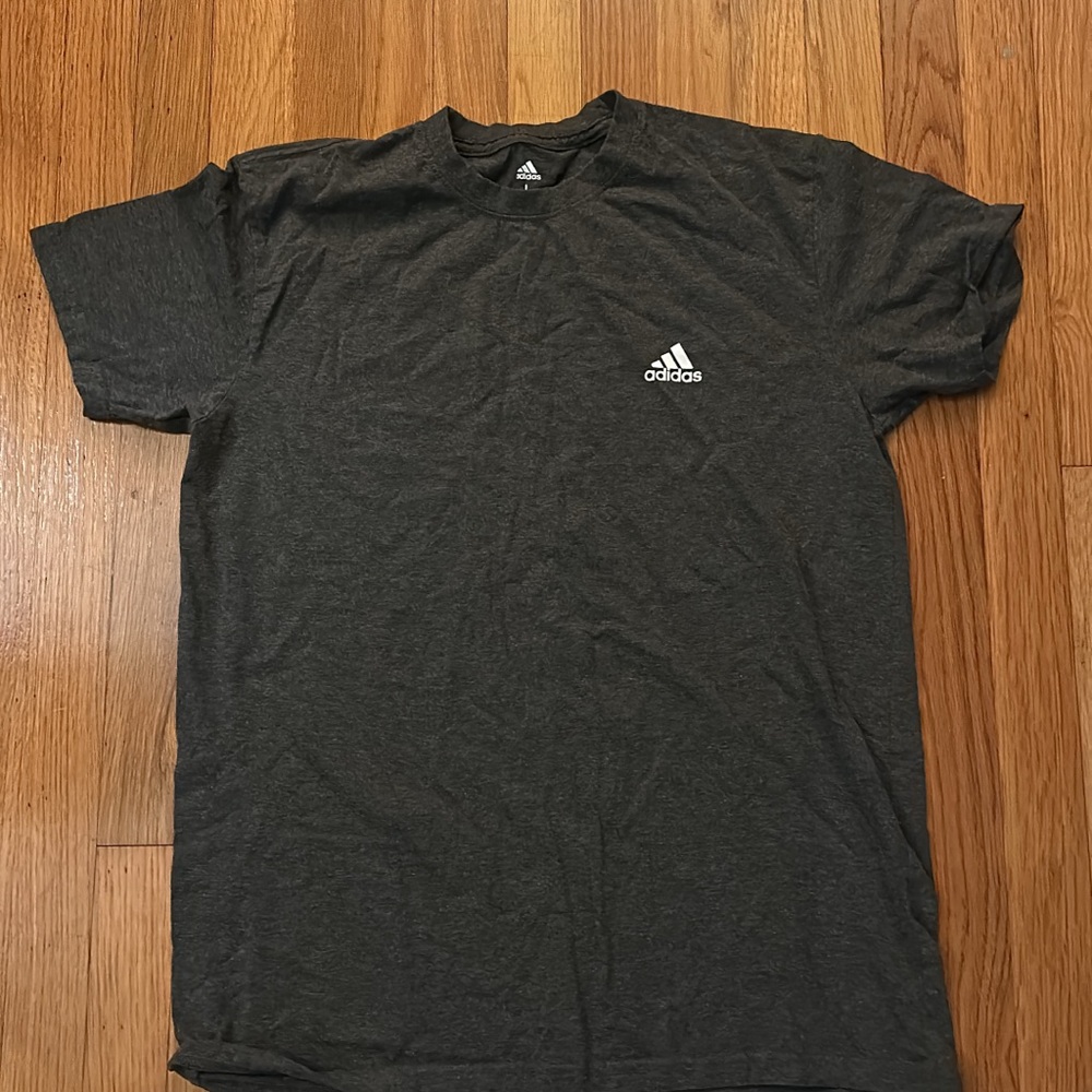Adidas Men's Charcoal Tee - Large